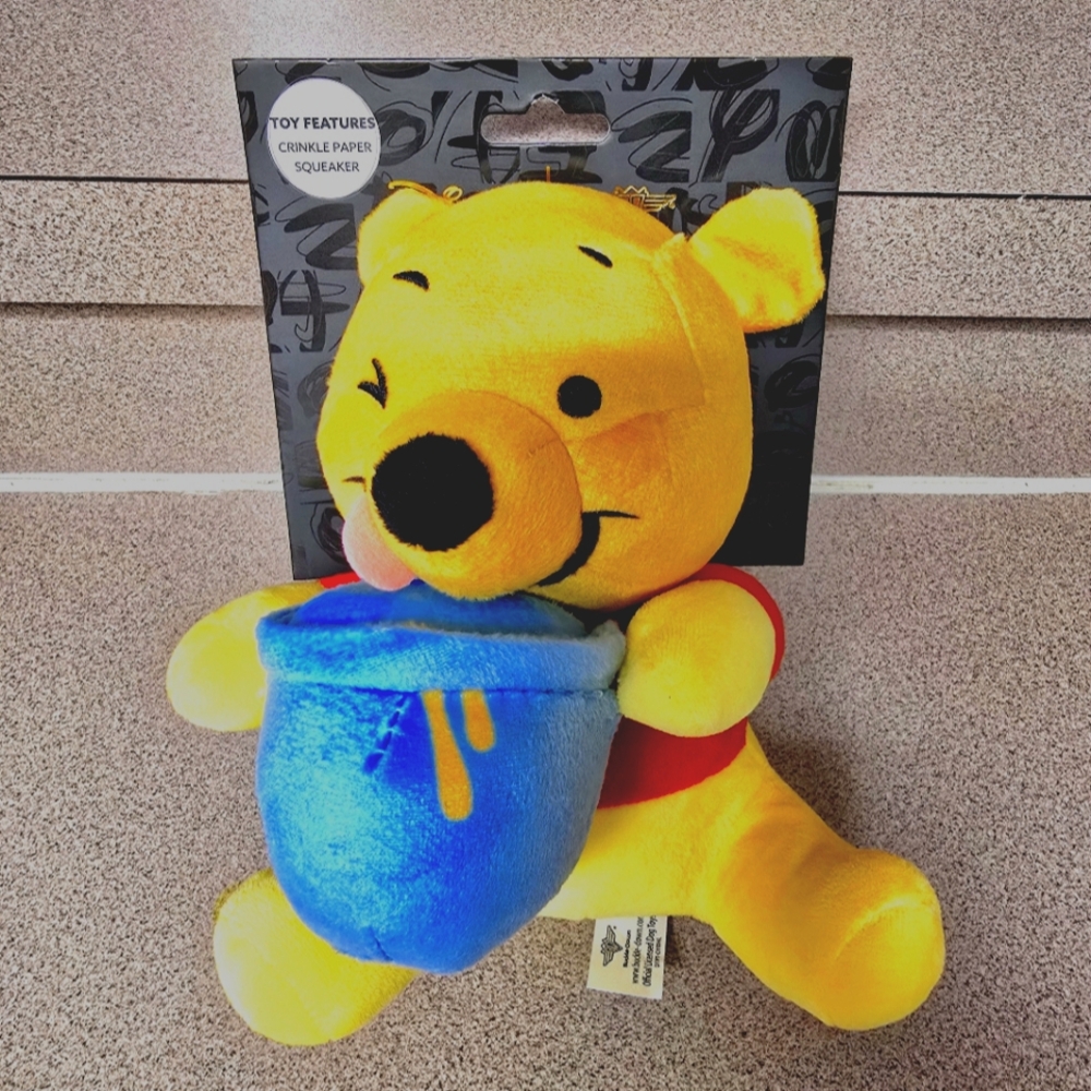 Winnie, the Pooh dog toy!